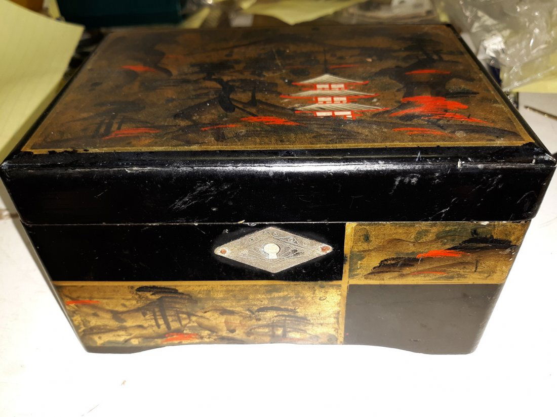 vintage 1940's tilso japan musical jewelry box (1 of 5)
