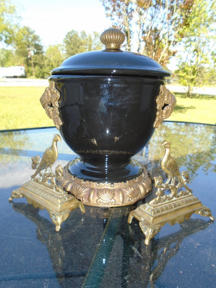Compote W/brass/Pheasant Bookends (1 of 4)