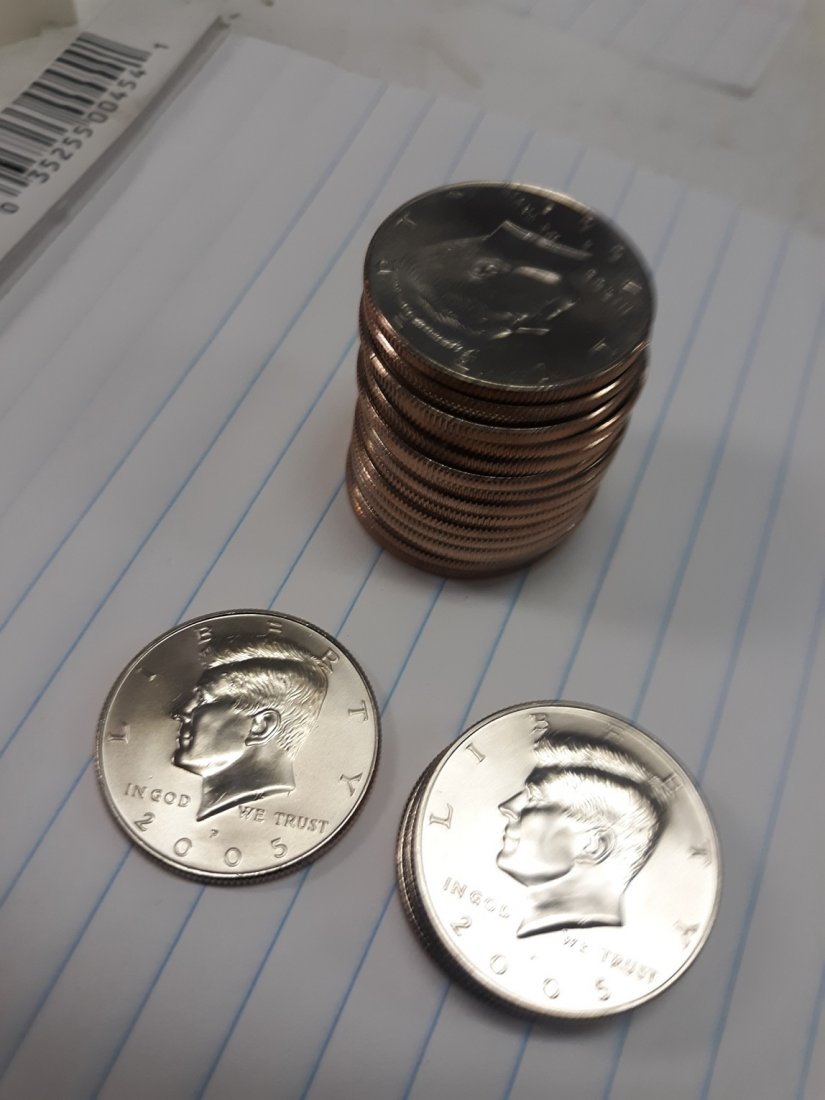 lot of 20 Mint fresh 2005 Satin Kennedy's P & D US COIN (1 of 3)