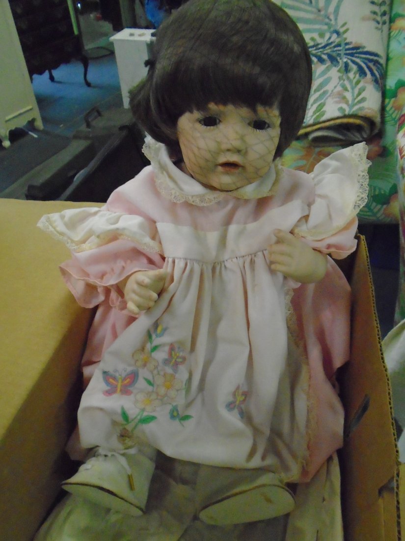 Vtg Porcelain Doll signed JDK 287 Mildred H (1 of 4)