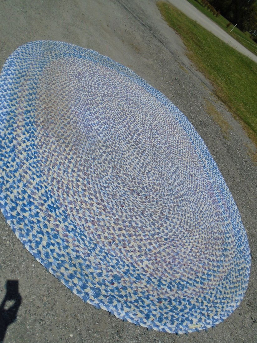 Room Size Hand Made Rag Rug (1 of 3)