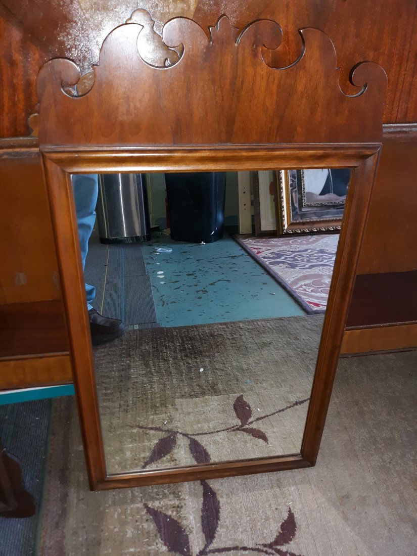 beautiful Kindell Walnut Mirror (1 of 3)