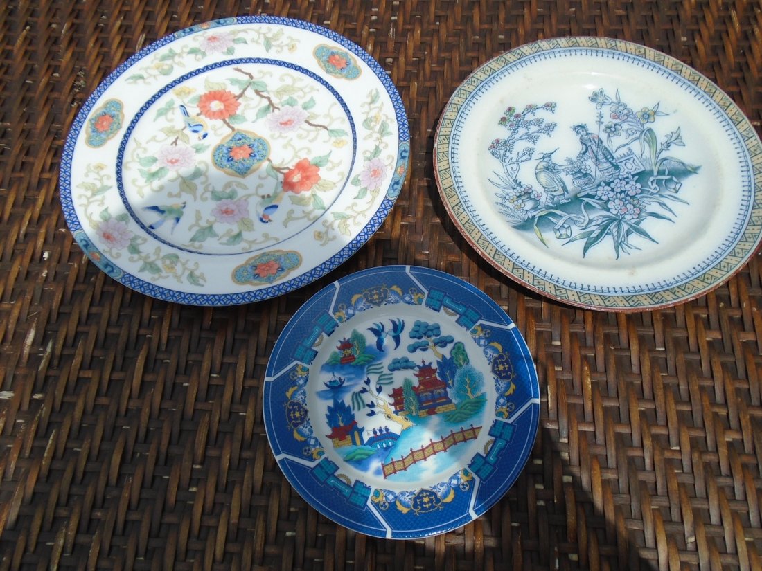 lot of 3 Porcelain china plates ming,japan+++ (1 of 3)