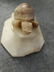 hand carved vintage Turtle statue alabaster/Marble - 3