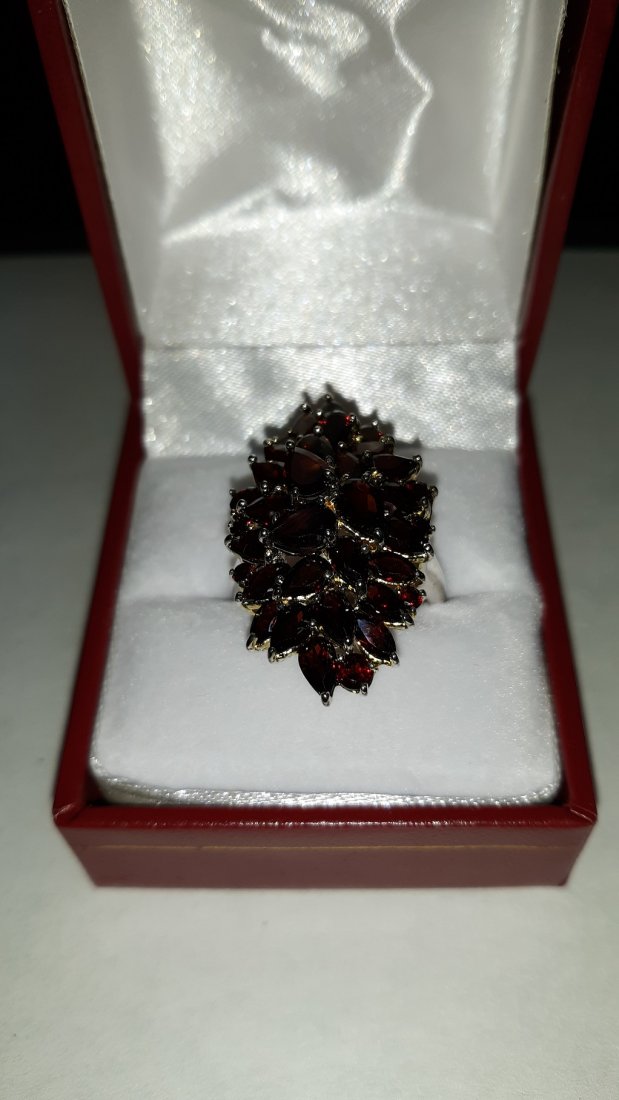 6.35 ct Garnet Estate Ring sz 7 (1 of 3)