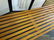 Mid Century Slat Bench Coffee table Beautiful! - 3