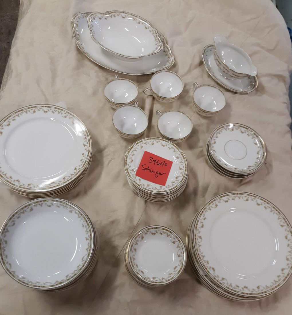 Haviland Limoge #346 Schleiger Dishes China 57 pcs (1 of 8)