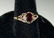10 K gold & Garnet Ring sz 6 1/4 - 2