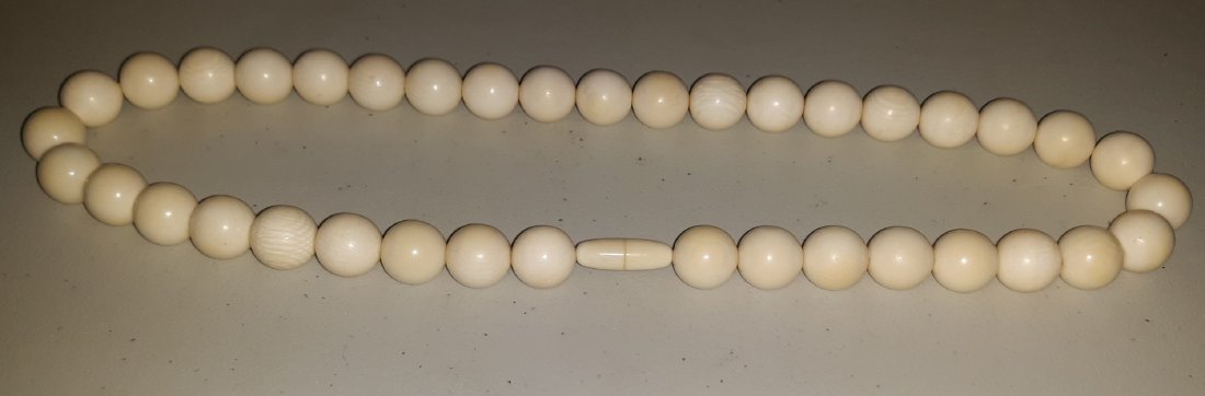 Patricia Von Musulin off white Bead Necklace mid centur (1 of 4)