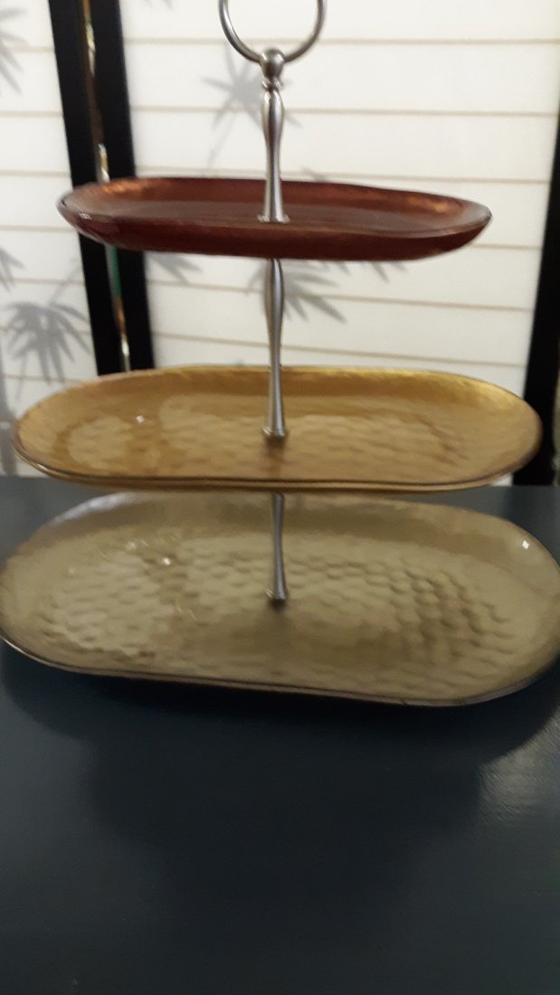 Southern Living at Home Tea three Tiered Desert Serving (1 of 2)