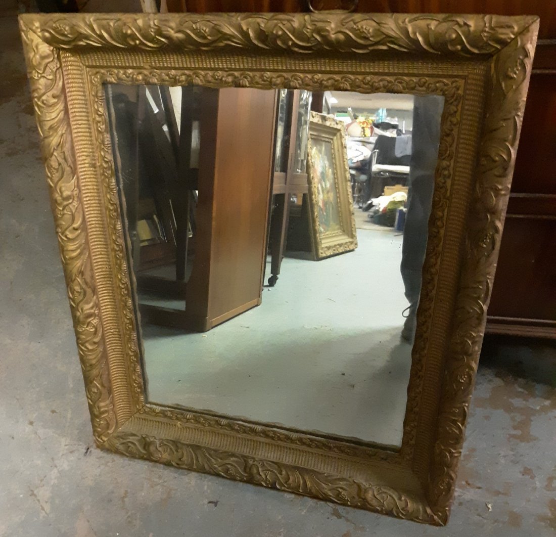 Antique Gesso Mirror: beautiful antique Gesso Mirror in very good condition 21 3/4" x 25" see pics