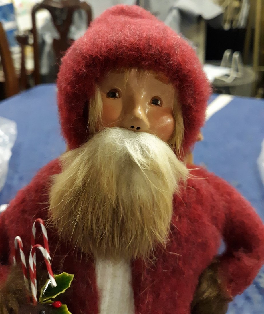 Byers Choice Carolers 20th anniversary Belsnickel Santa: beautiful estate displayed then stored in plastic 13 1/2" see pics