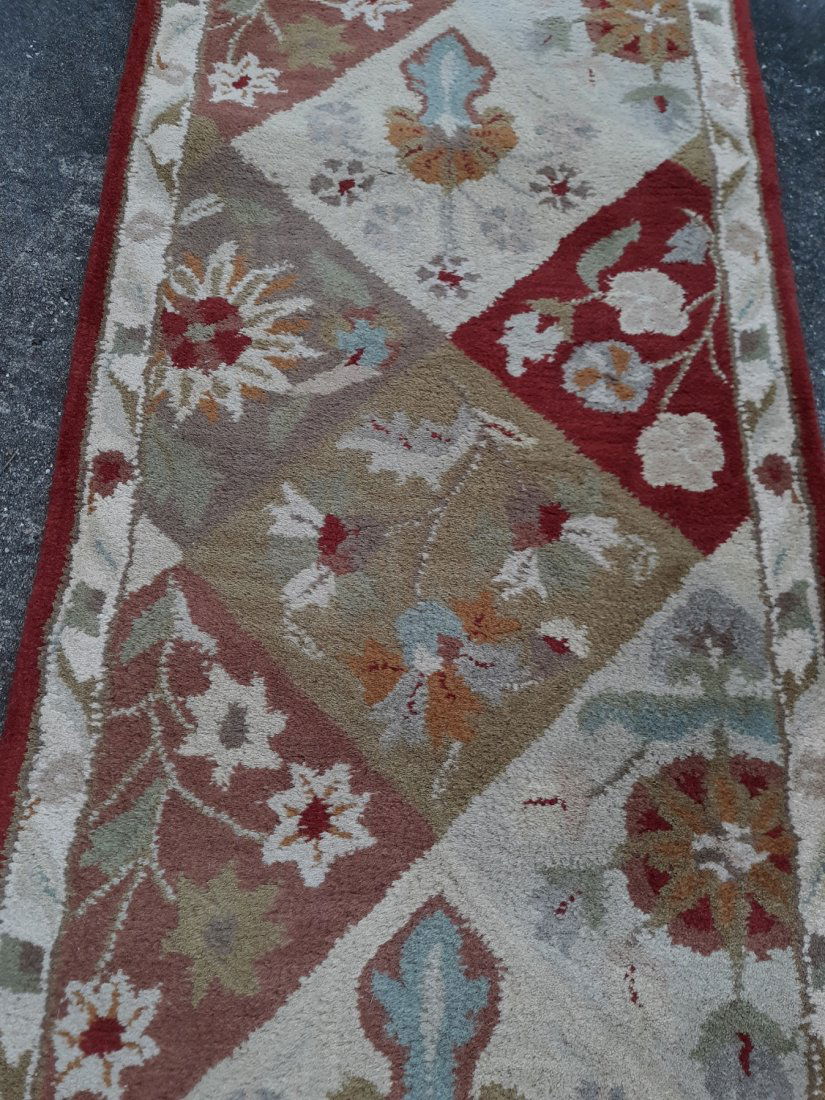 Gorgeous Bombay kaleen Runner rug 2' 3" x 8": gorgeous bombay kaleen runner rug 2'3" x 8" paprika beautiful from estate see pics