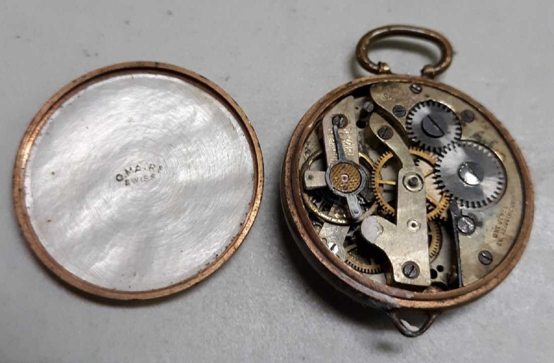 Pocket Watch O.Mair Swiss antique pearl back parts?: neat antique pocket watch for parts early 1900's O. Mair pearl back see pics