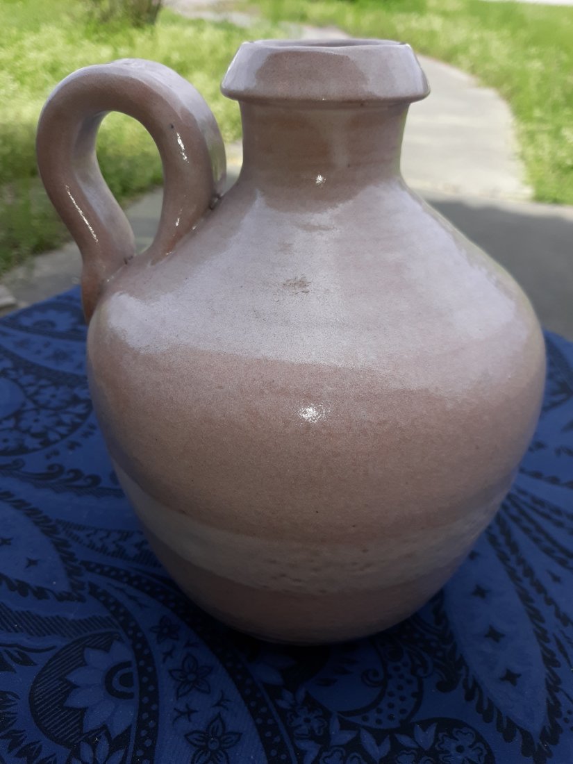 Turn & Burn Pottery Jug Seagrove NC 7 1/2"beauty! (1 of 3)