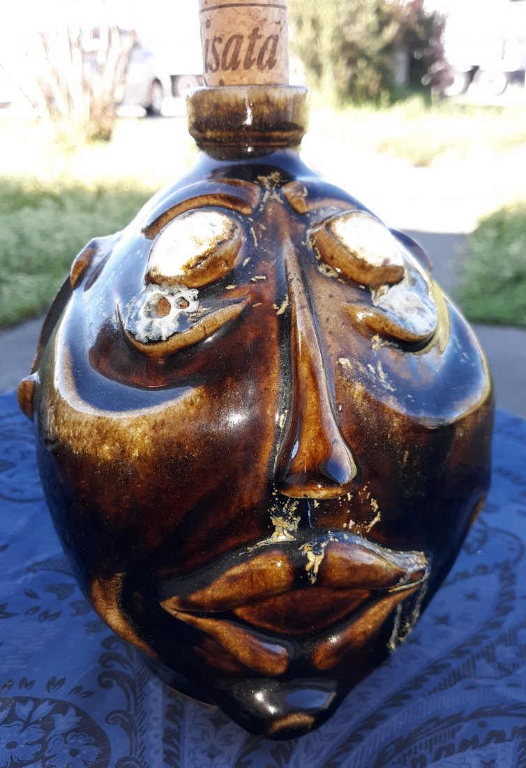 SC Pottery Face Jug 2009 By Steve Houghtaling 7 1/2" (1 of 5)