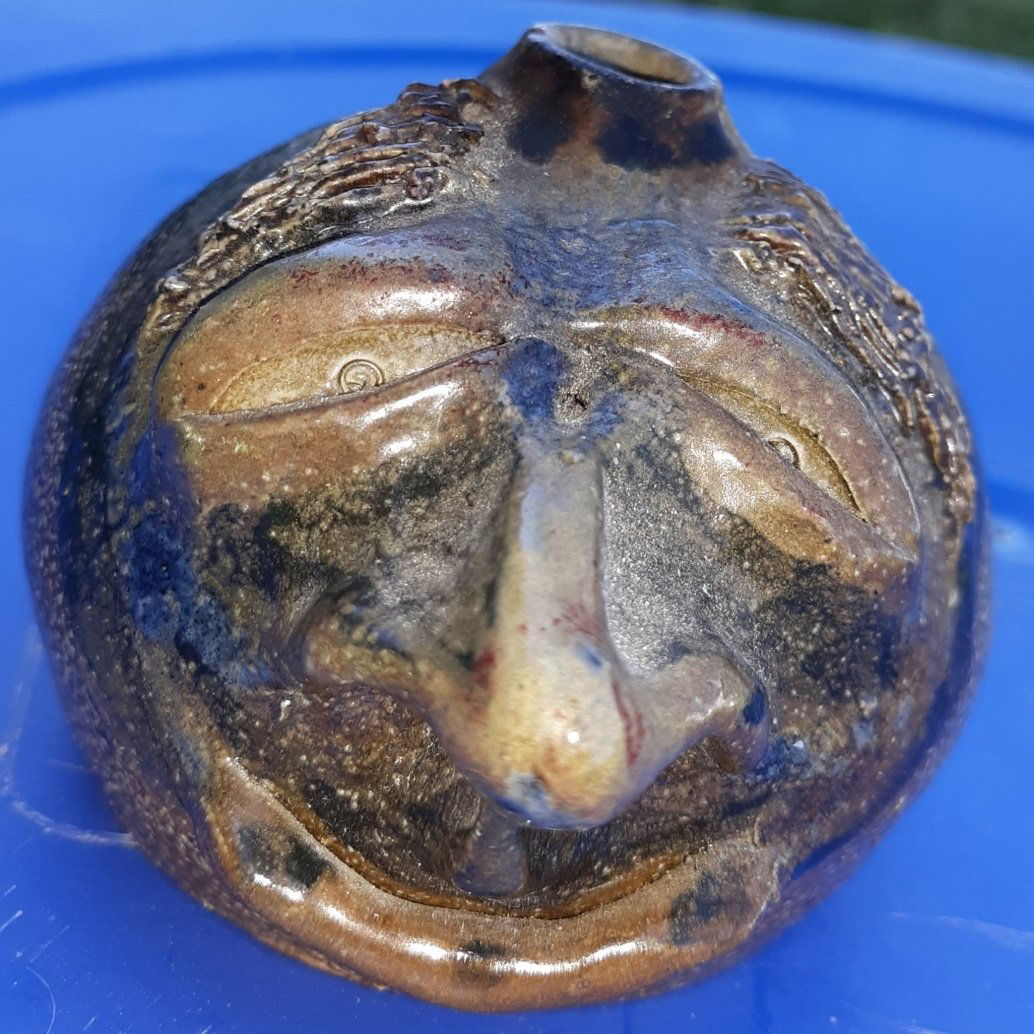 Phelps Pottery face jug mini 2000 2 1/2" (1 of 6)