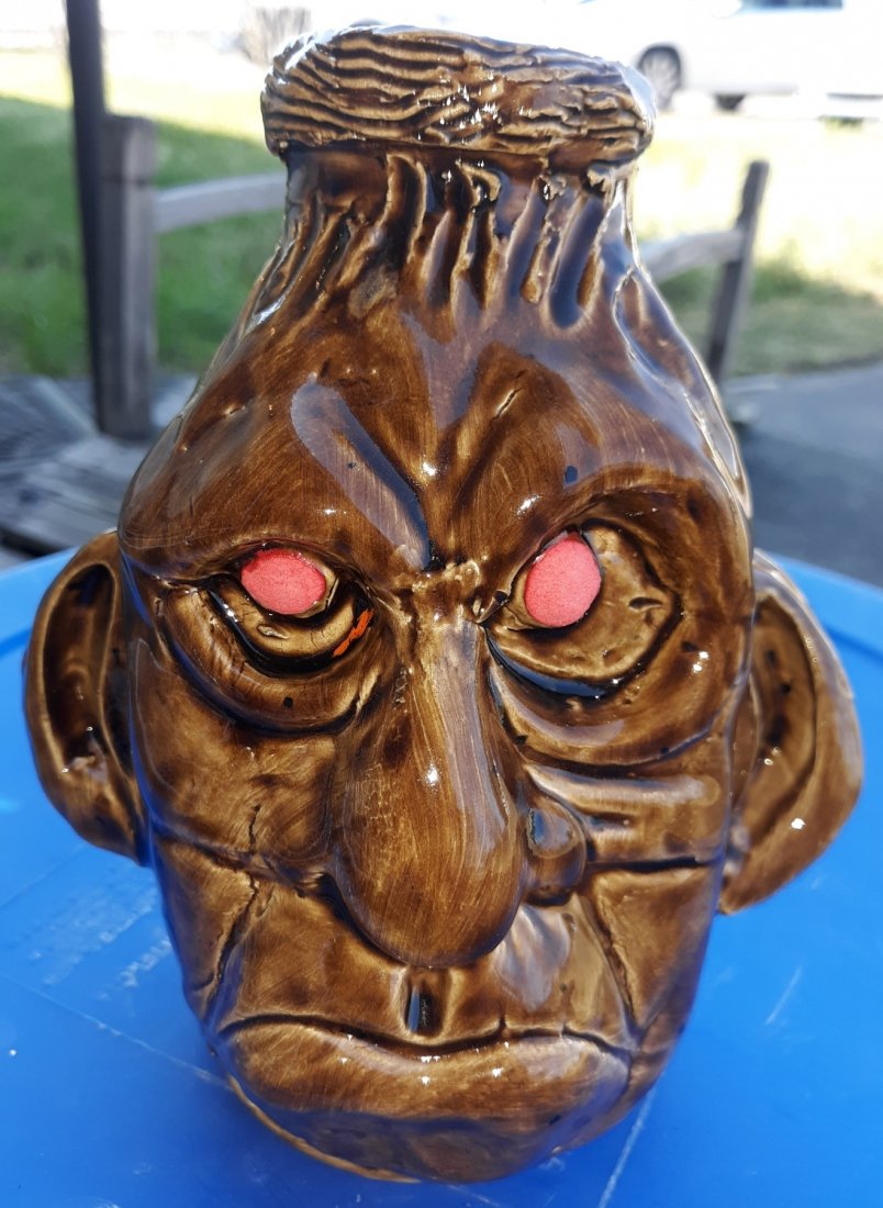 Ben Watford Pottery face jug 2020 7 1/2" (1 of 5)