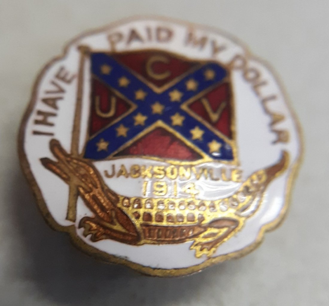 Button Civil War UCV 1914 Jacksonville RARE! (1 of 3)