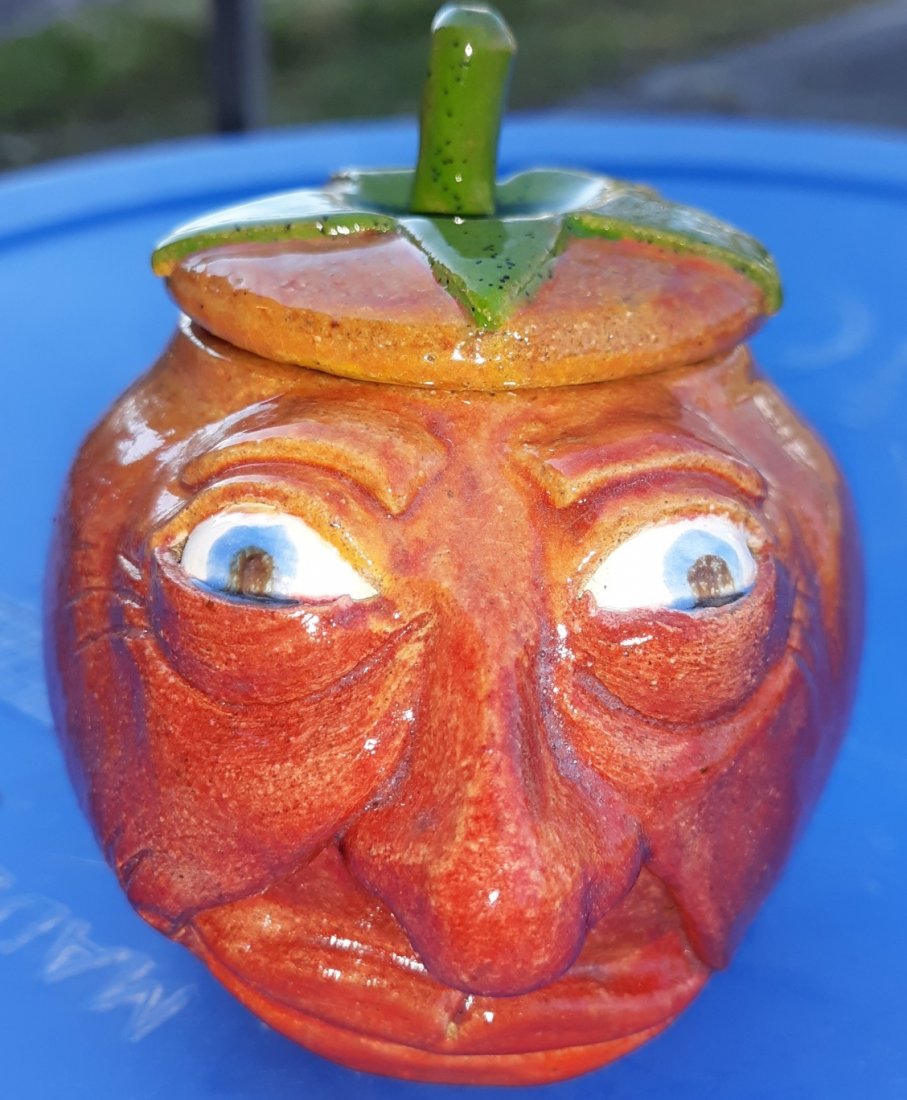 Susi Nogada Berquist pottery Face pot Jar (1 of 7)