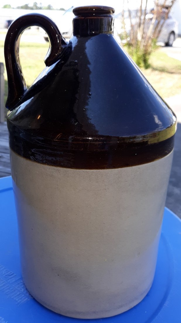 Whiskey crock jug antique  11 1/2" (1 of 4)