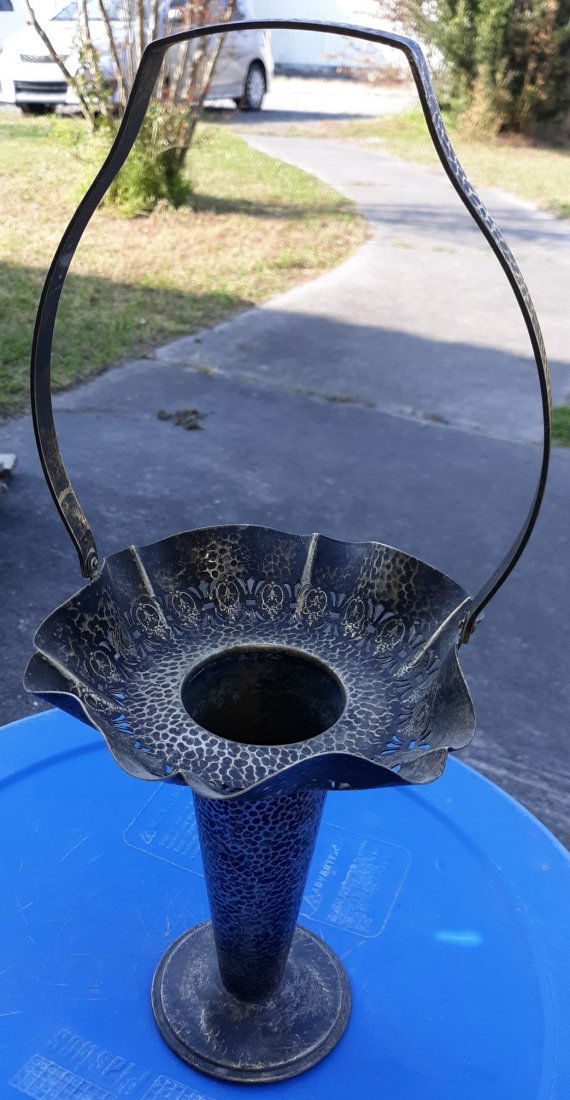 antique funeral vase by Bernard Rice & Sons 15 1/2" (1 of 6)