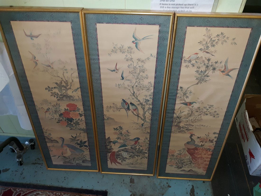 vintage Oriental Bird Prints 60 (1 of 5)