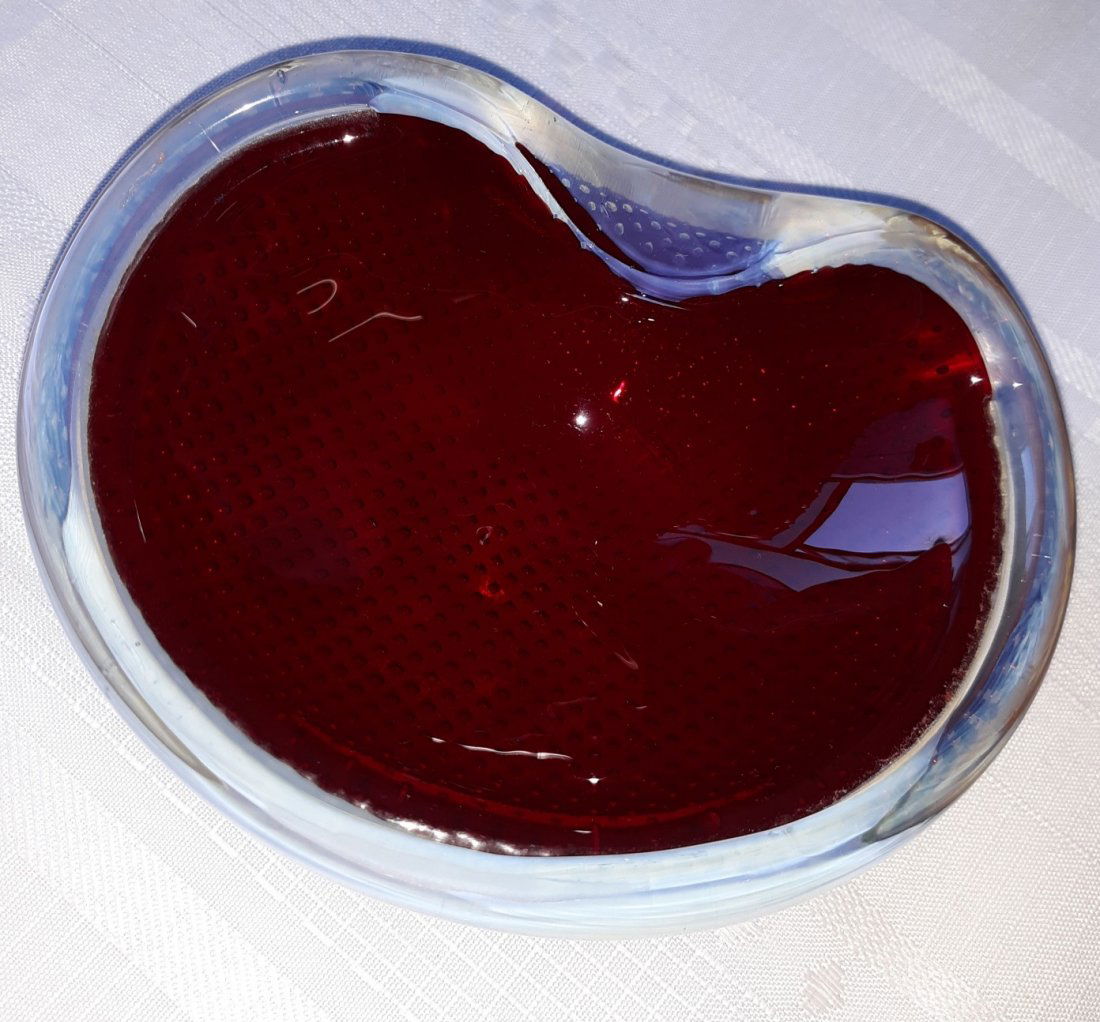 Murano Galliano ferro bullicante red! (1 of 4)