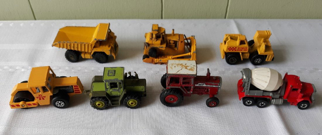 vintage matchbox collection construction vehicles 7pcs (1 of 6)