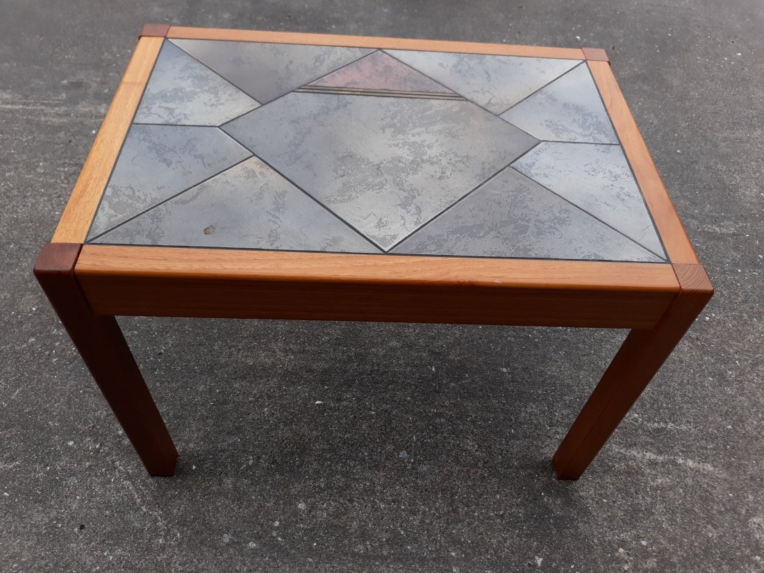 Denmark mid century side table Gangso Mobler RARE! (1 of 6)