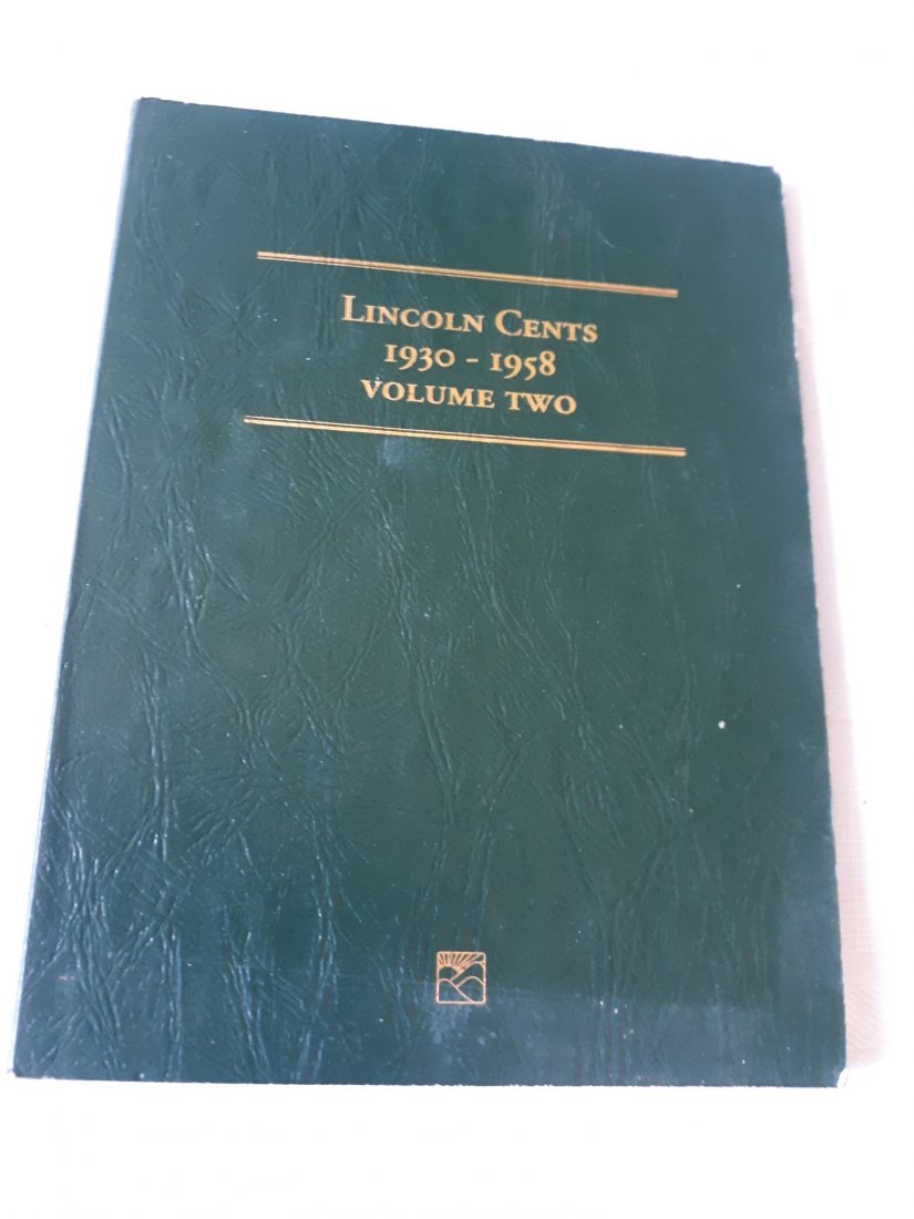 Lincoln cent album 1930-58 lots better grade coins (1 of 4)