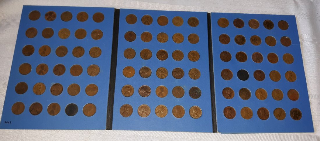 Lincoln cent album 1909 up mixed! US coins (1 of 4)