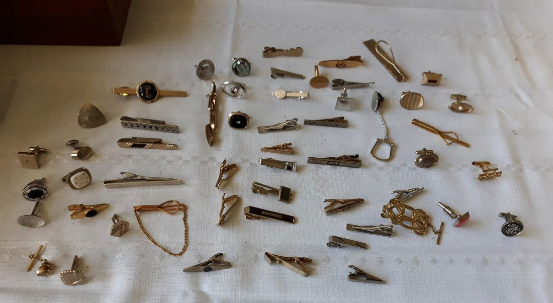 estate cufflink & tie clips 54 pcs swank, balfour (1 of 5)