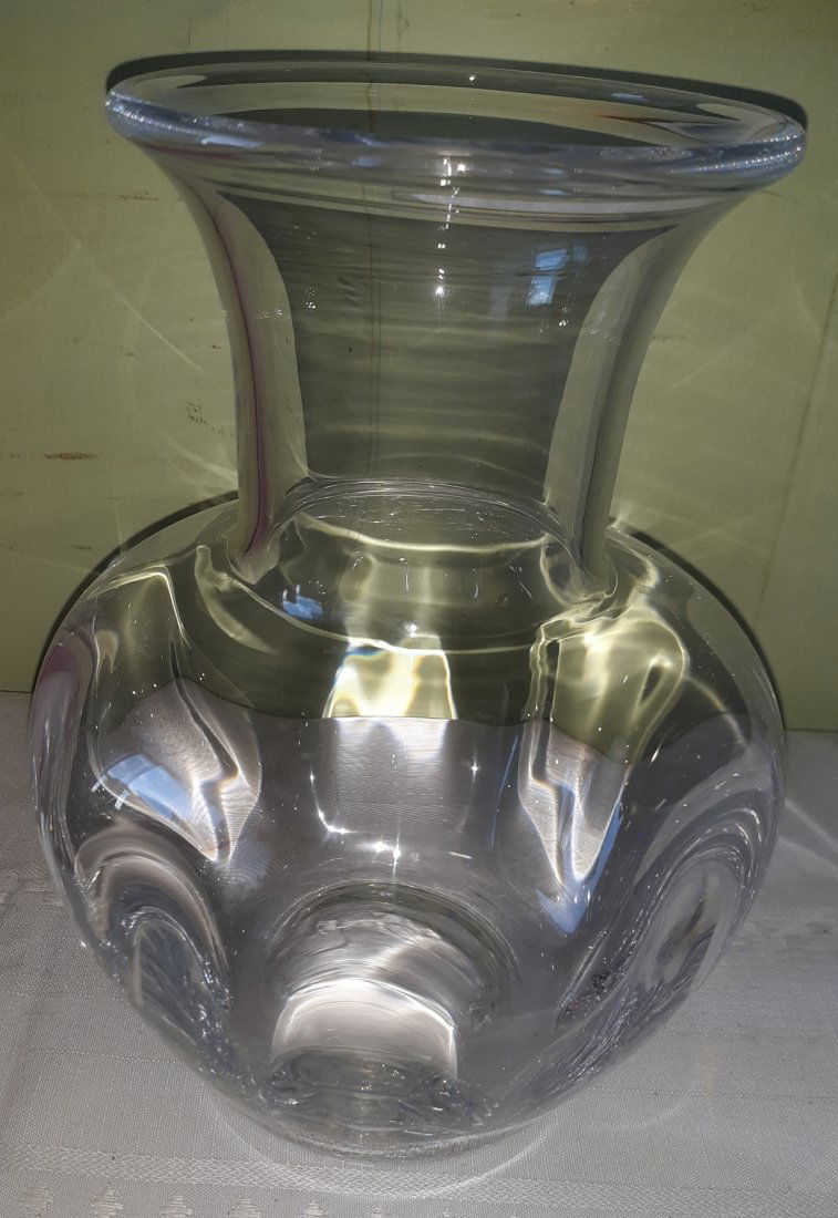 vintage Simon Pearce art glass vase 9" (1 of 4)
