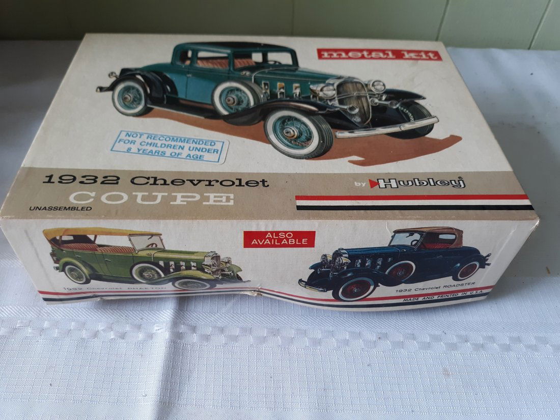 HUBLEY 1932 CHEVROLET coupe kit car metal in box! (1 of 6)