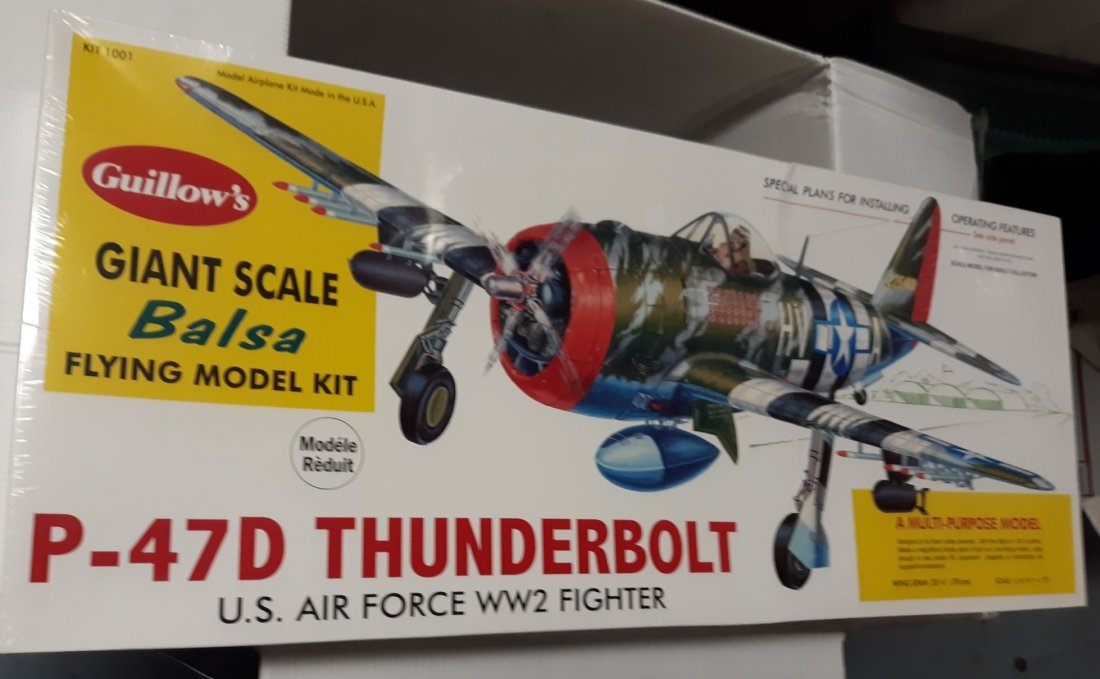 guillows balsa giant scale model P47D thunderbolt NIB (1 of 4)