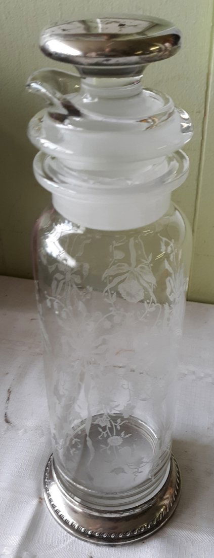 Art Deco Carl Cobel Heisey 3 pc Sterling / Glass Shaker (1 of 9)
