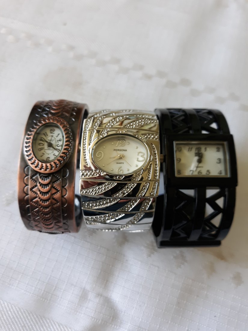 Bracelet estate clamper watches lot of 3 nice! (1 of 1)