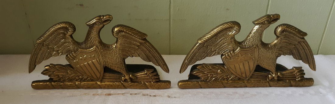 Mid century Virginia metalcrafters eagle bookends (1 of 4)