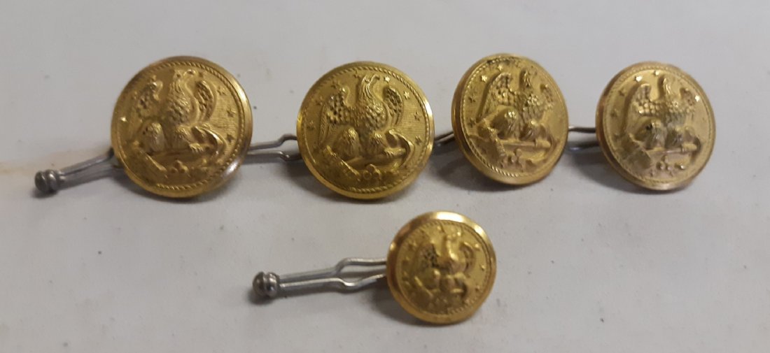 Buttons vintage lot of 5 navy eagle & anchor: from estate see pics all 5 for one bid