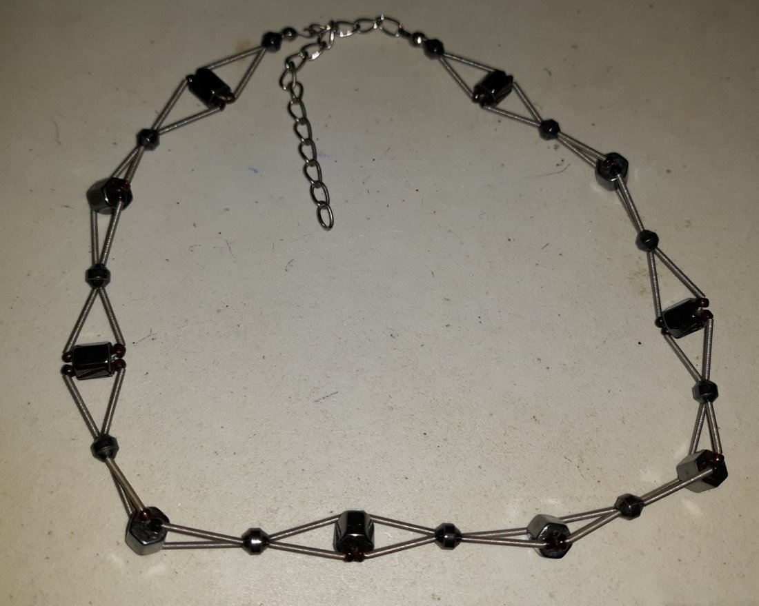 mid century atomic style necklace 16" (1 of 2)