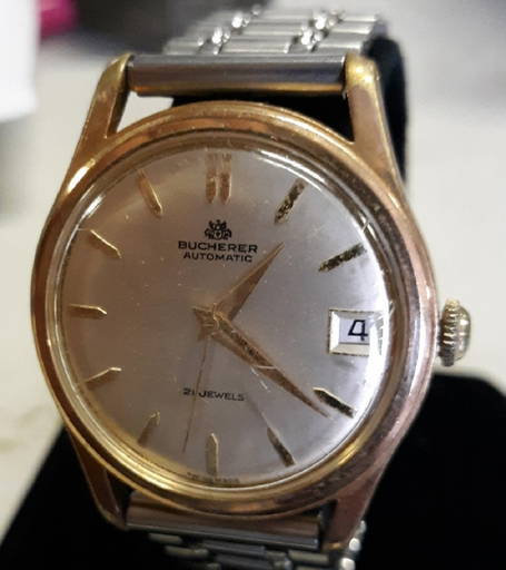 Bucherer Vintage Automatic Gold Top 21 Jewels Watch