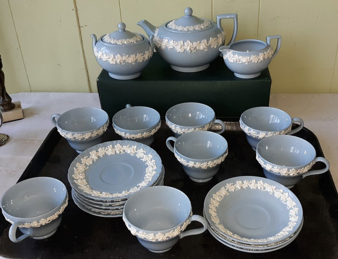 Wedgwood Etruria & Barlaston Queensware 21 pcs tea set (1 of 6)