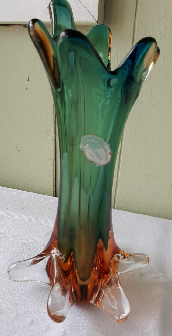 Murano Venetian glass mid century orig label gorgeous! (1 of 5)