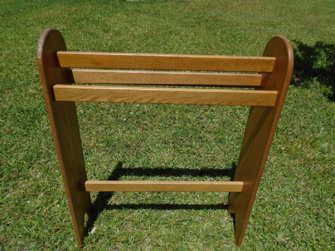 Quilt Rack Wood Blanket Stand