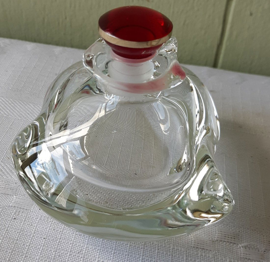 rare unique crystal perfume bottle WOW! (1 of 4)