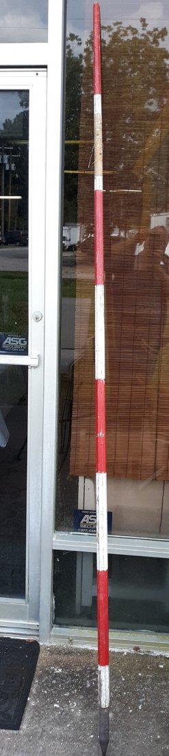rare antique surveyors pole style 8' (1 of 6)