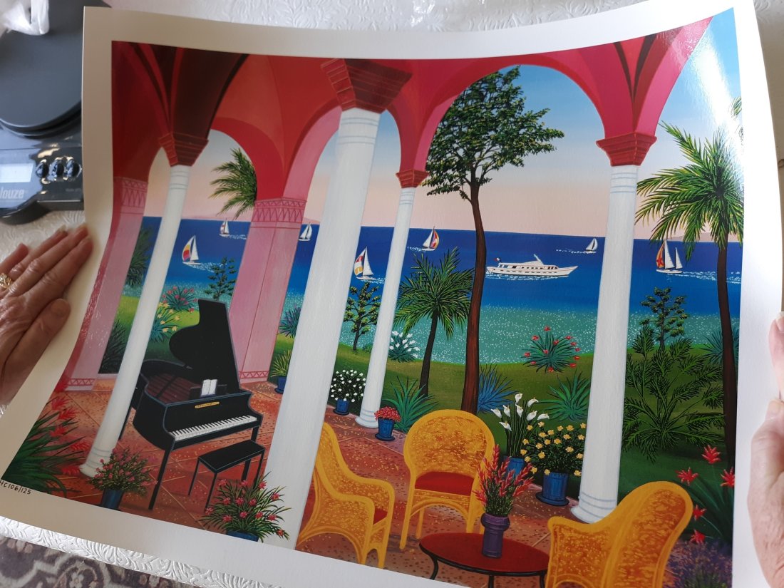 fanch francois ledan Serigraph Patio Mauresque HC106/ (1 of 5)