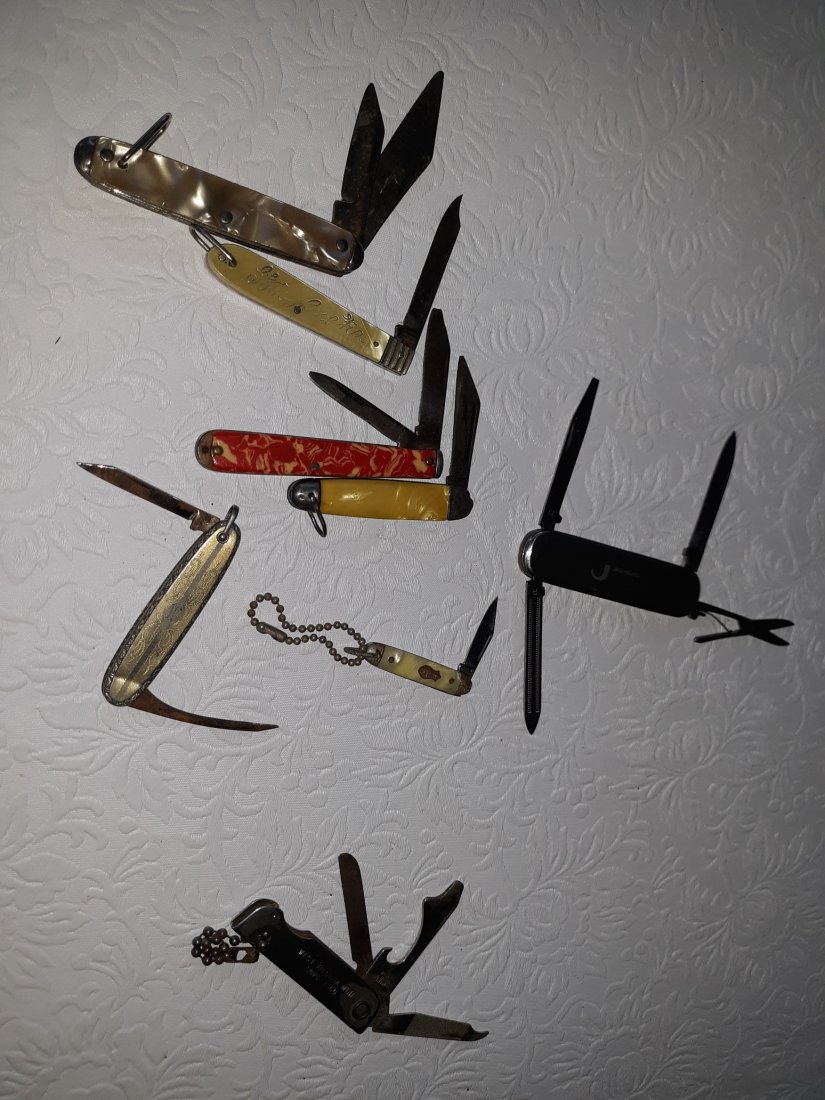 antique pocket knife collection ideal, camilum, camo ++ (1 of 4)