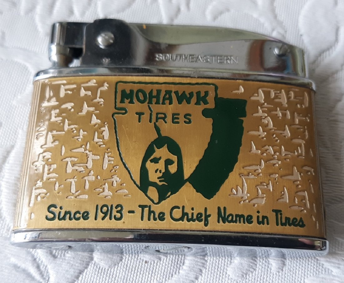 rare mohawk tires advertising lighter 1960's (1 of 3)